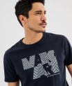 Tee-shirt manches courtes avec inscription graphique homme